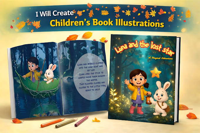 illustrate your 3d childrens book