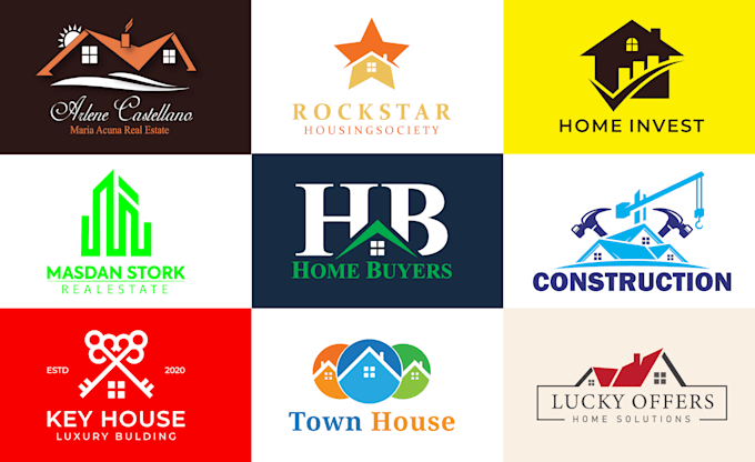 design clean real estate logo in 24 hours