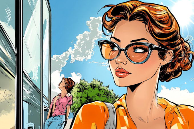 draw comic and cartoon for your book or website