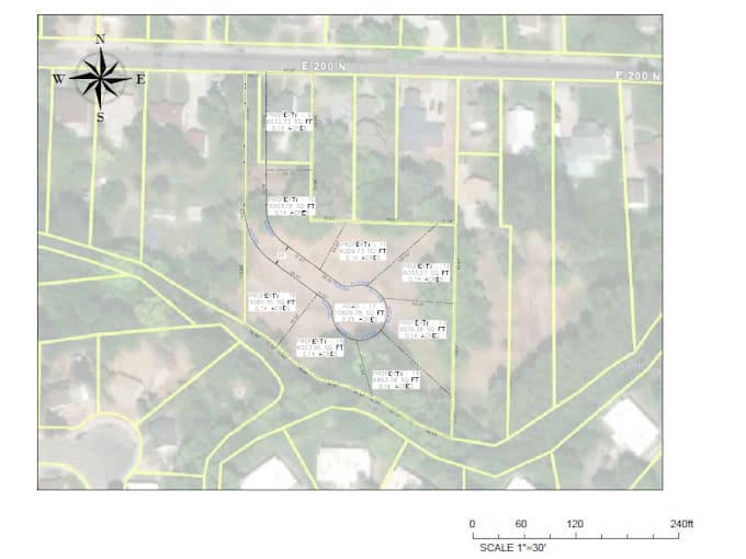 do parcel, lot subdivision and site map