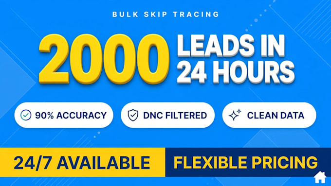 do bulk skip tracing real estate with high accuracy