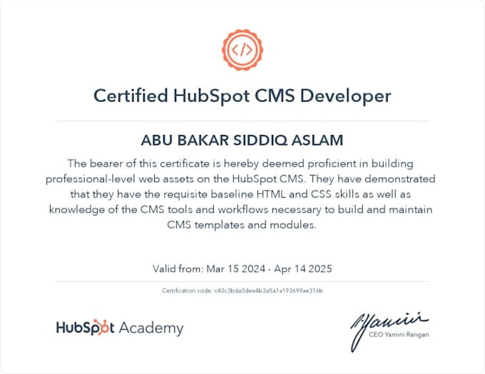 be hubspot cms expert website developer