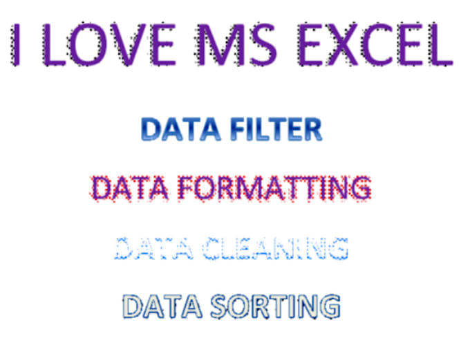 do data cleaning, formatting and filtering in ms excel