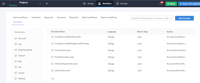 create automation or fix custom functions for zoho apps