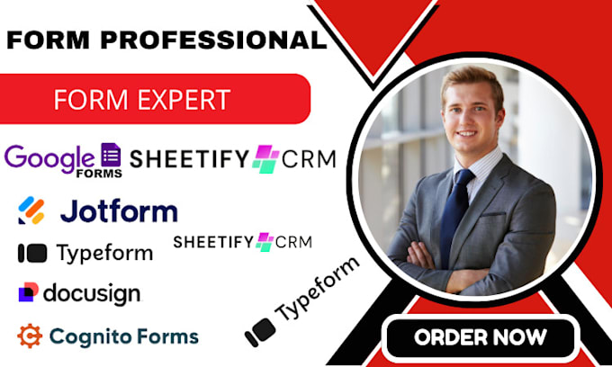 create jotform, typeform, google form, cognito form, surveys, formstack docusign