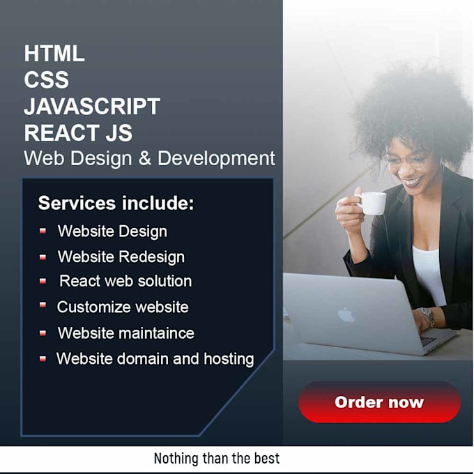 Build html css javascript react ecommerce or web base app by Michael ...