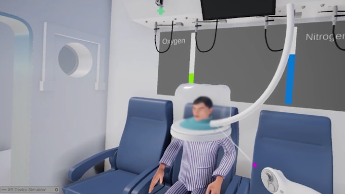 develop unity project game in VR for meta quest