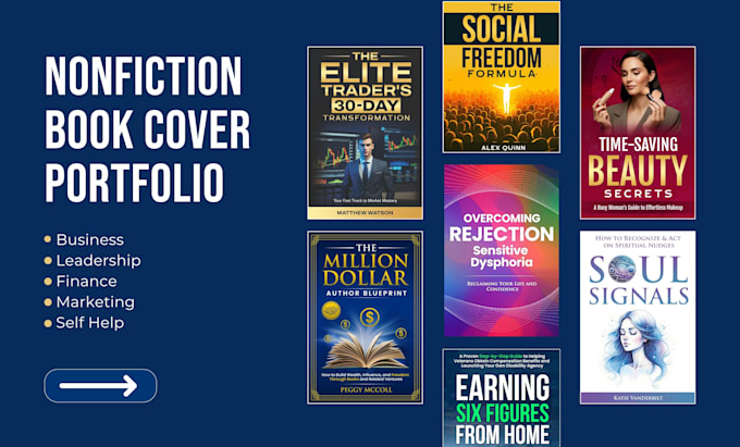 design a professional nonfiction book cover for KDP and ebook