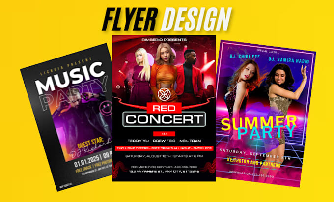 desgin professional flyer, posters