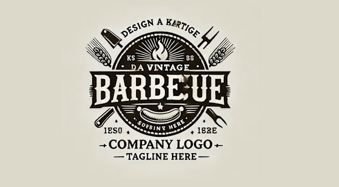 do awesome a unique barbecue logo design