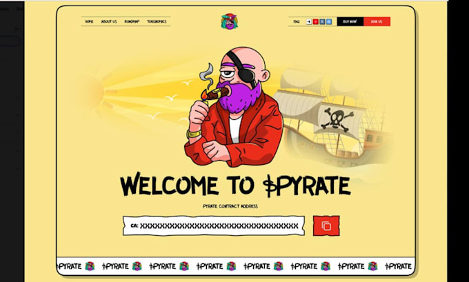 develop meme coin website, launch meme coin, crypto token website, landing page