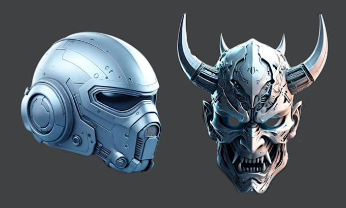 Design 3d mask, 3d helmet, cosplay armor 3d custom mask for printing by ...