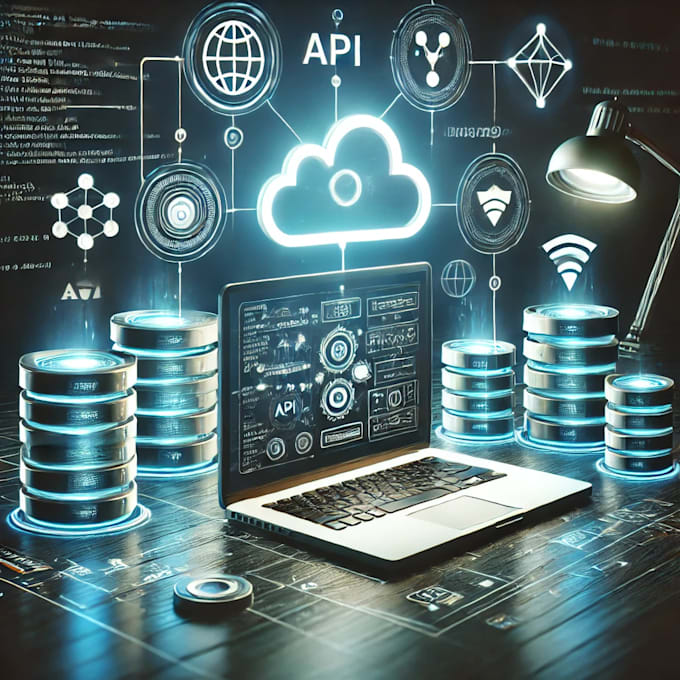 design custom database, API development and code hosting