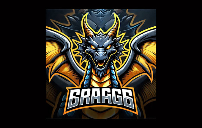 design unique dragon head mascot logo in just two days