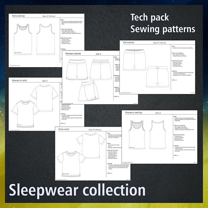 do technical fashion tech pack design clothing tech pack flat sketch tech pack