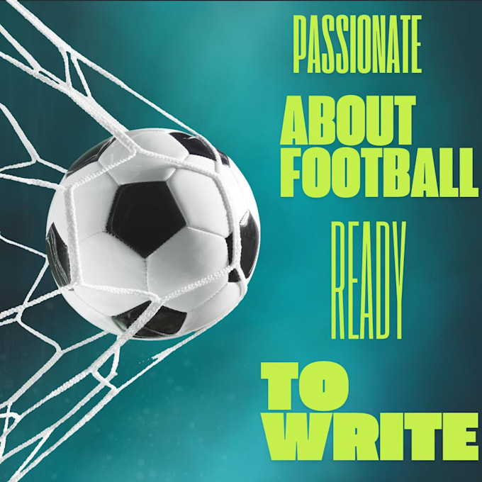 write SEO optimized articles about football and sports