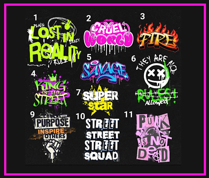design graffiti logo or graffiti illustration