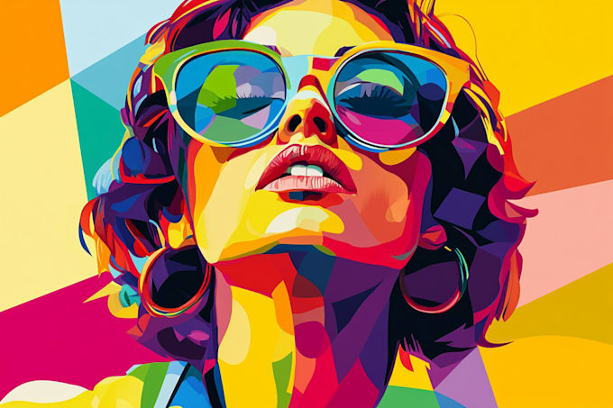 draw your photo into wpap pop art