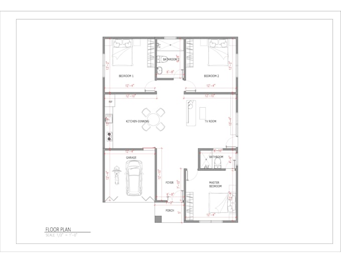 create clear 2d floor plans for housing projects