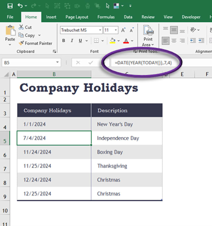 send you a template to track employee attendance