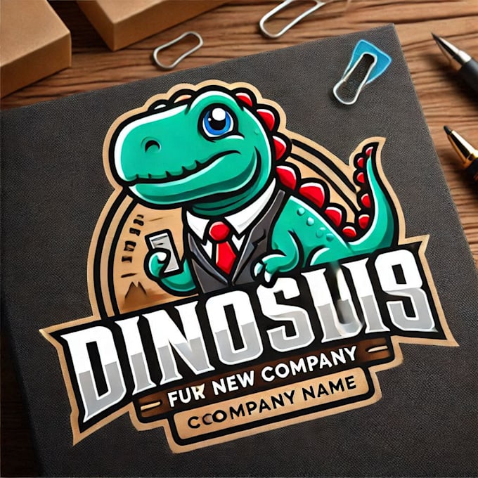 do make dinosaur mascot logo design with express delivery