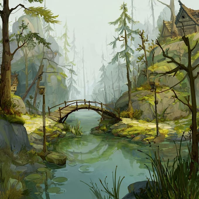 design a environment concept art landscape design