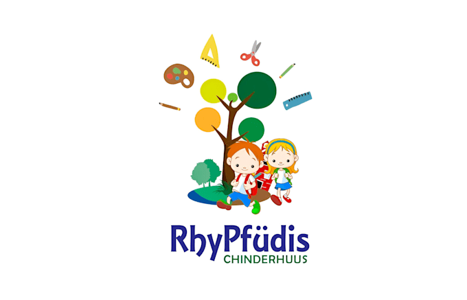 create childcare, education kids, children logo design