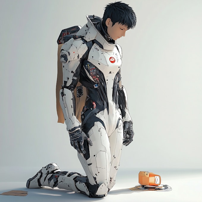 draw a sci fi character design or sci fi character art