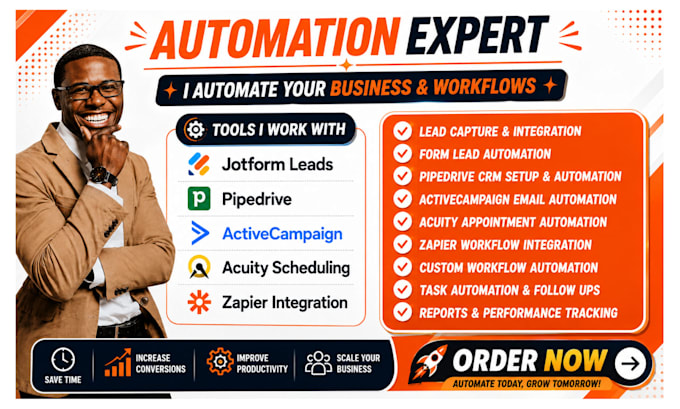 do jotform leads pipedrive activecampaign acuity zapier integration automation