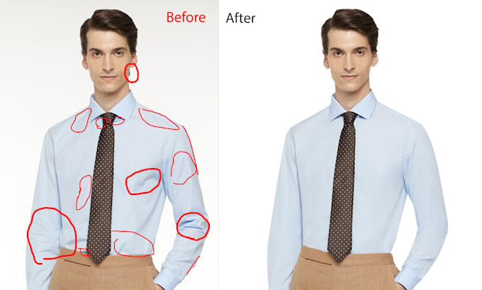 do cloth wrinkle and crease remove, retouching ghost mannequin cutout