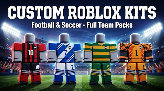 design custom roblox football kits jerseys and team uniforms