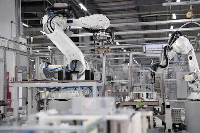 simulate abb robots following your requirements