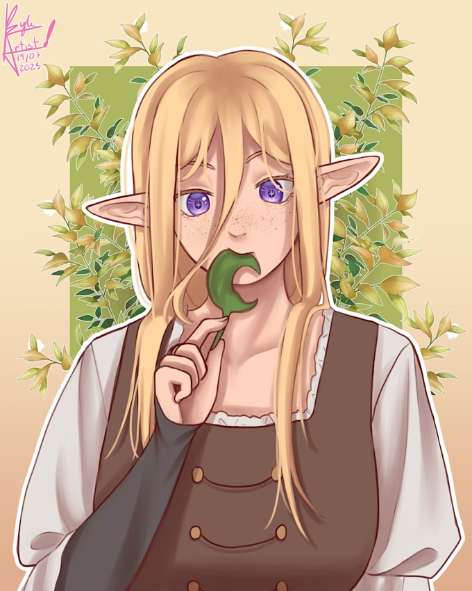 make a full rendered illustration in a semi realistic style for you