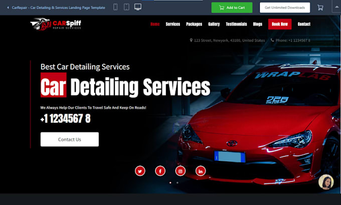 car detailing website auto detailing website car repair website car wash leads