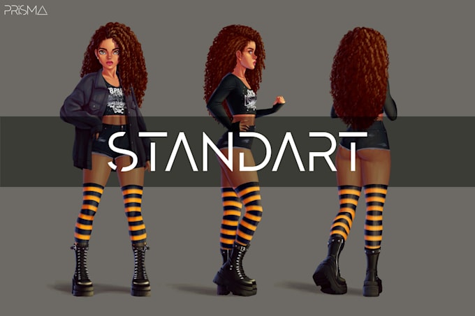 draw concept art and develop character design