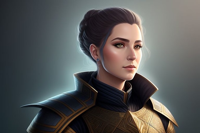 draw fantasy or sci fi concept character