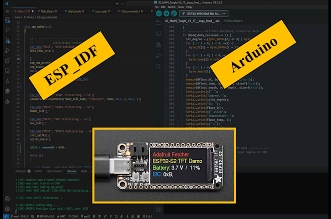 develop custom esp32 firmware for your devices and systems