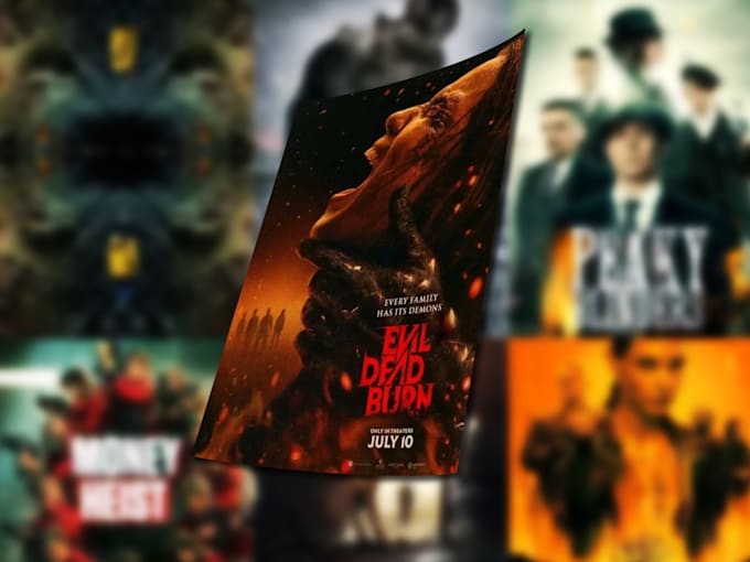 make a premium movie poster and cover design