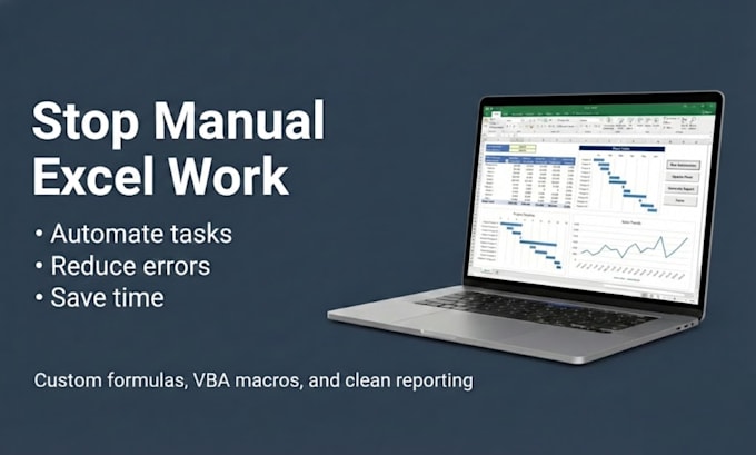 automate excel with formulas, vba macros and dashboards