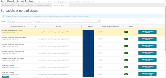 do amazon product listings, flat file bulk upload and manual optimization