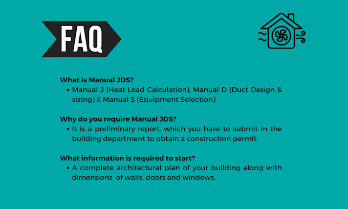 do hvac acca manual j d and s load calculations with duct design