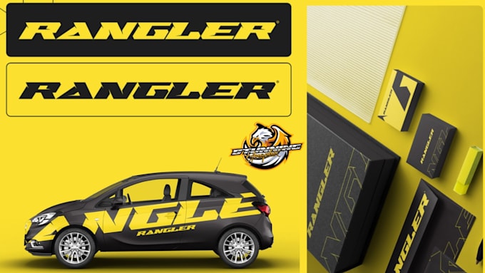 complete branding package, style guide for automotive brand