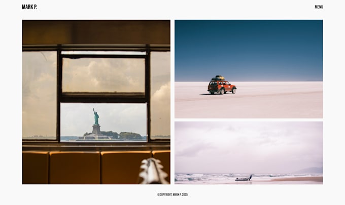 create a premium photography website