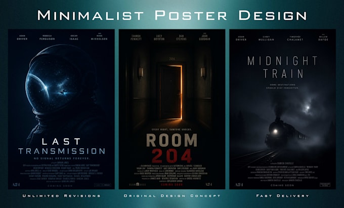 design a cinematic or minimalist movie poster