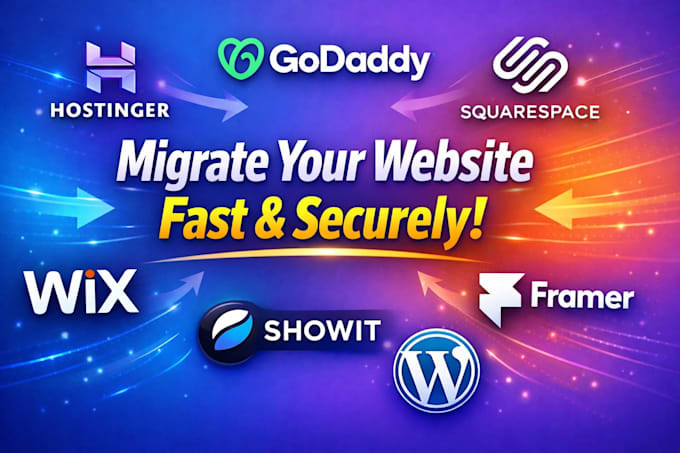 migrate hostinger godaddy squarespace wix showit framer wordpress website
