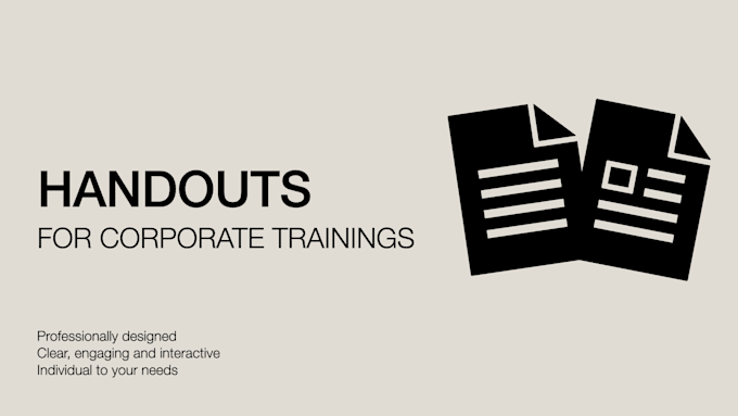create training materials and learning concepts to improve your team