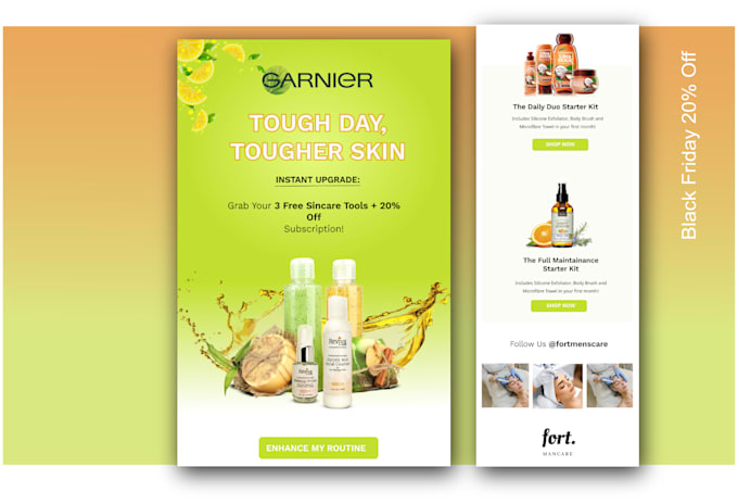design signup form and high quality email marketing template