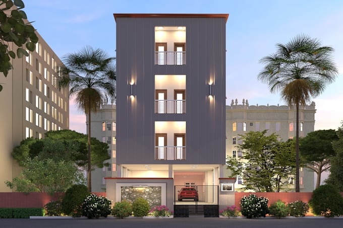 professional 3d exterior design and rendering services