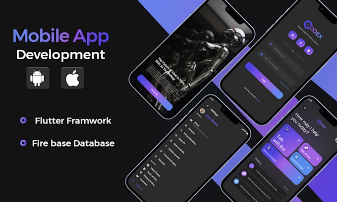 do mobile app development ios app android app flutter app