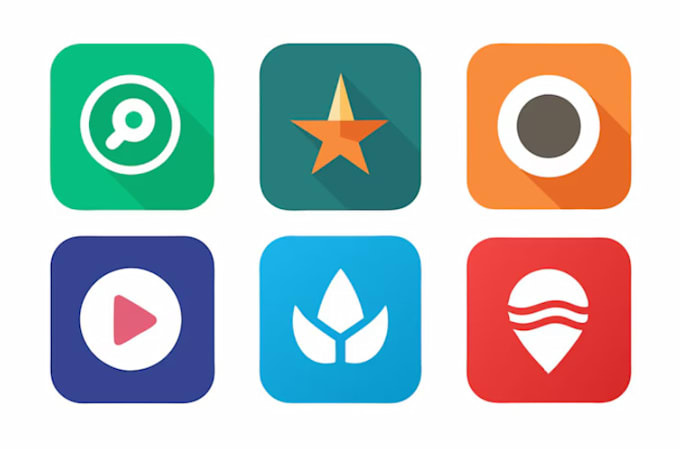 create a modern app icon logo
